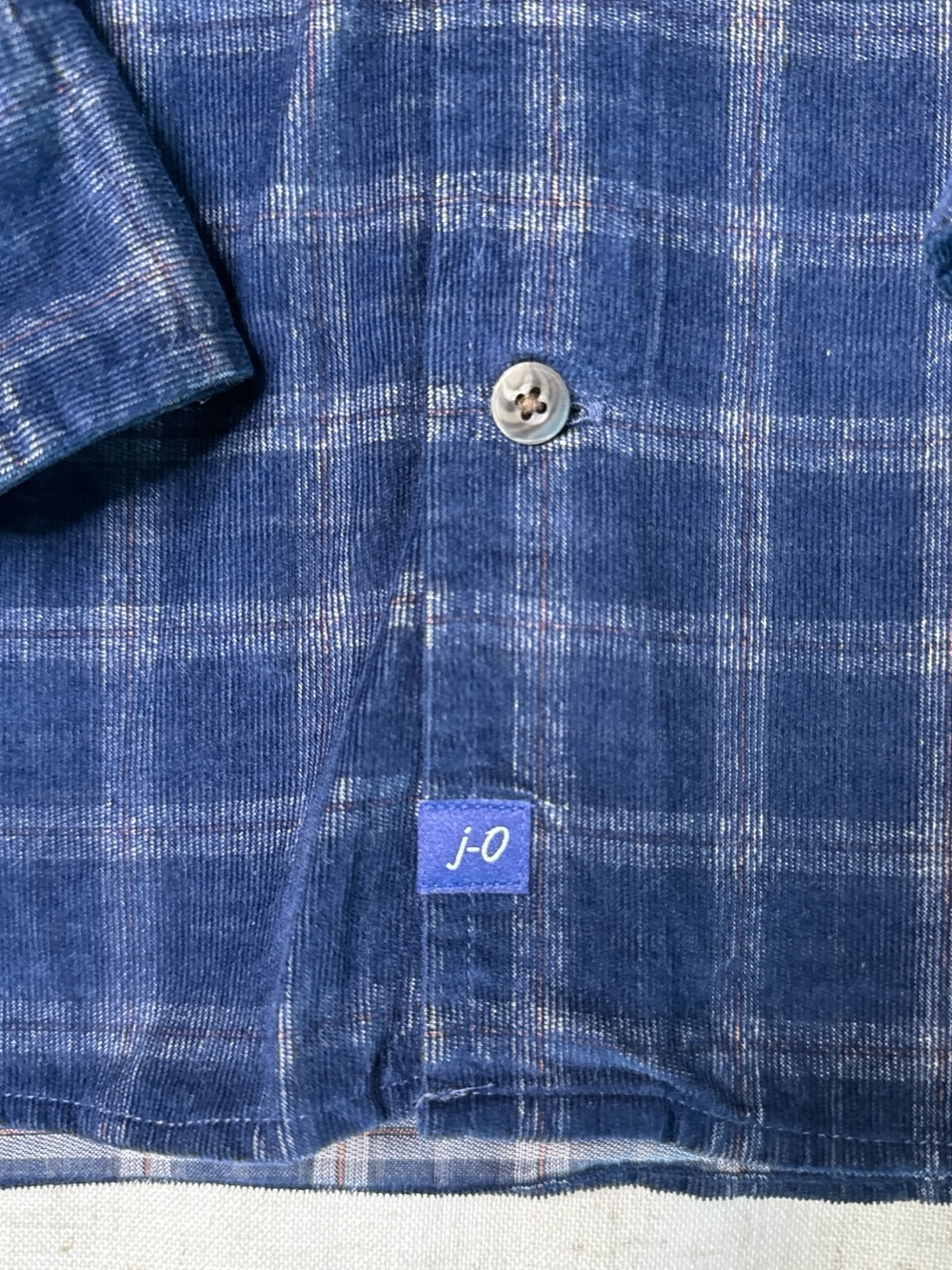 Johnnie-O Shearer Corduroy Button-Down Shirt Blue Plaid Size XXL NWT - Picture 11 of 16